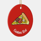 Pizza Slice Keramisch Ornament (Rechts)