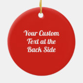 Pizza Slice Keramisch Ornament (Achterkant)