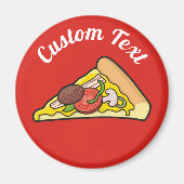 Pizza Slice Magnet Magneet (Voorkant)