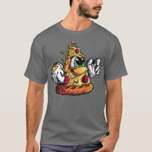 Pizza Slice Monster Funny Pizza Love Pizzatarian 2 T-shirt