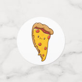 Pizza, Slice of Birthday fun, kawaii Confetti (Kleine voorkant)
