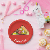 Pizza Slice Papieren Bordje (Feest)