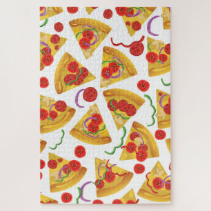 Pizza Slice Patroon Legpuzzel