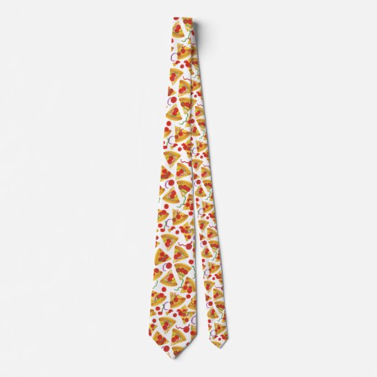 Pizza Slice Patroon Stropdas (Voorkant)