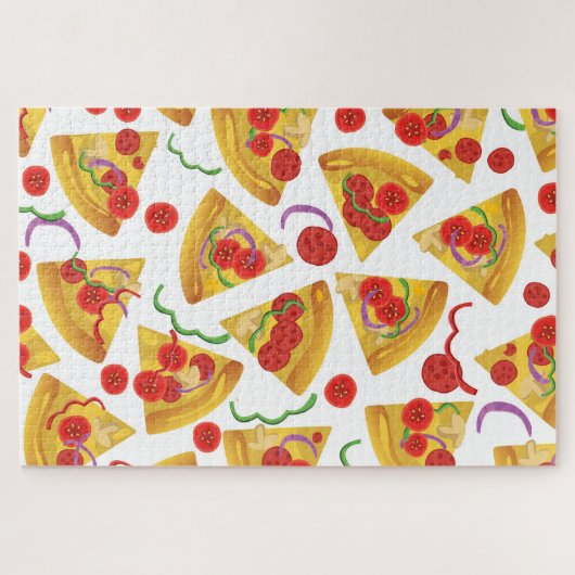 Pizza Slice Pattern Legpuzzel (Horizontaal)