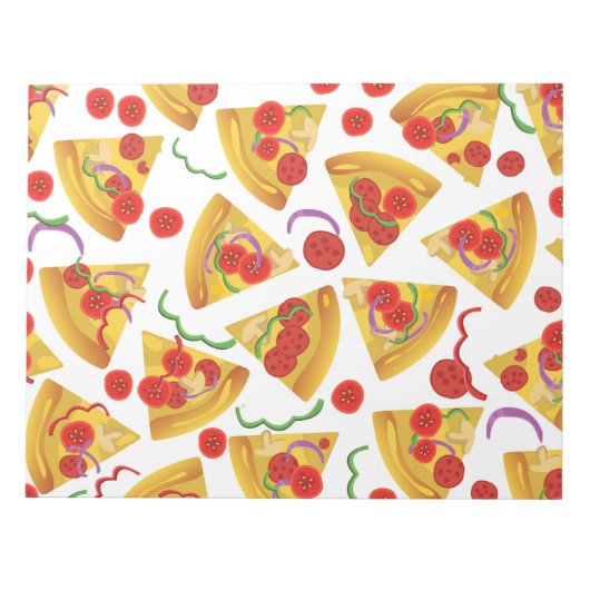 Pizza Slice Pattern Notitieblok (Voorkant)