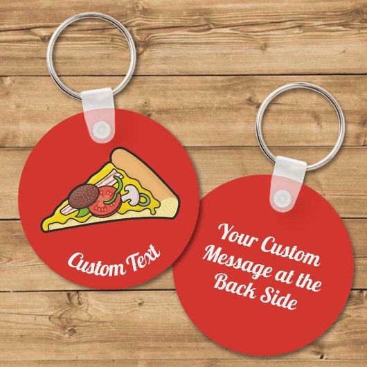 Pizza Slice-Sleutelhanger Sleutelhanger