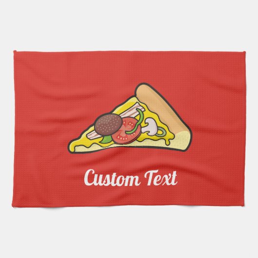 Pizza Slice Towel Theedoek (Horizontaal)