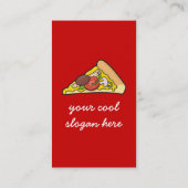 Pizza slice visitekaartje (Achterkant)