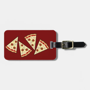 Pizza Slices Design Bagagelabel