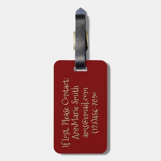 Pizza Slices Design Bagagelabel (Achterkant verticaal)