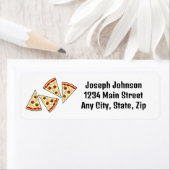 Pizza Slices Design Retour Adres Label (Insitu)