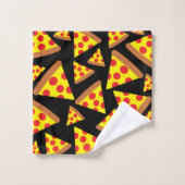 Pizza slices patroon ontwerp bad handdoek (Wasdoekje)
