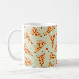 Pizza Slices Pattern Koffiemok