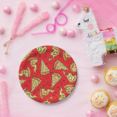 Pizza Slices Pattern Papieren Bordje (Feest)