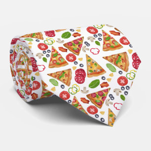 Pizza Slices Pattern Stropdas