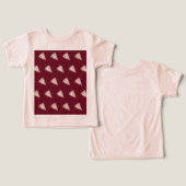Pizza Slices T-Shirt pour bébé (Tomato Red) (Design Recto & Verso)
