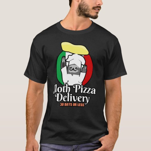 Pizza Sloth T-shirt (Voorkant)
