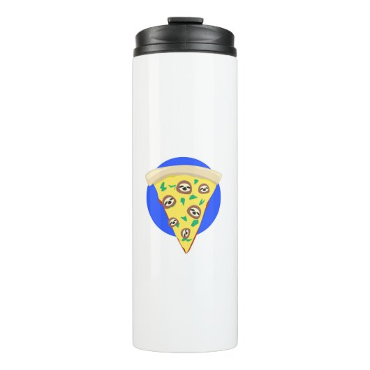 Pizza Sloth Thermosbeker (Voorkant)