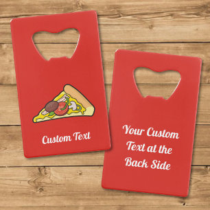 Pizza Snede Kredietkaart Flessenopener