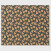 Pizza snijdt achtergrond cadeaupapier (Vlak)