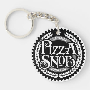 Pizza Snob - grappige pizza liefhebber Sleutelhanger