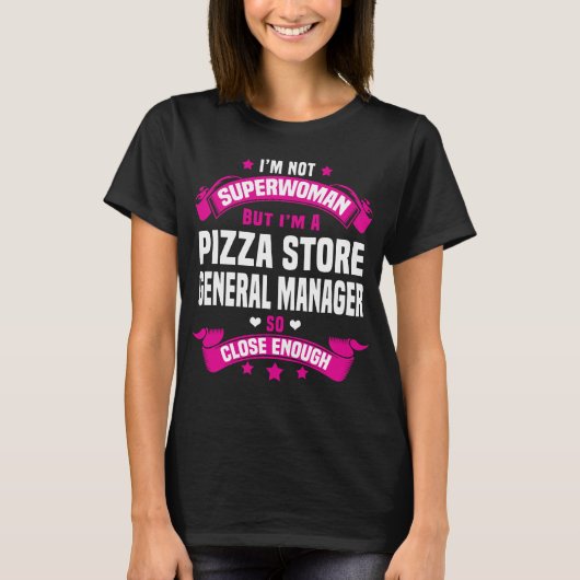 Pizza Store Algemeen Manager T-shirt (Voorkant)
