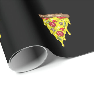 Pizza Stück Salami Cadeaupapier