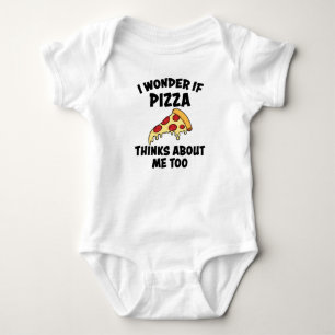 Pizza-stuk pizza grappig gezegde voor snel eten romper