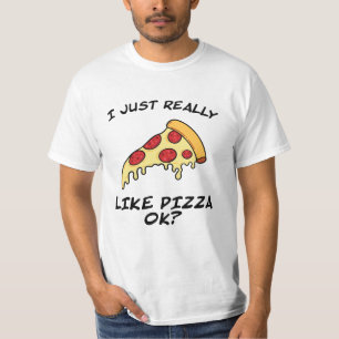 Pizza-stuk pizza grappig gezegde voor snel eten t-shirt