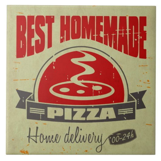 Pizza Tegeltje (Voorkant)