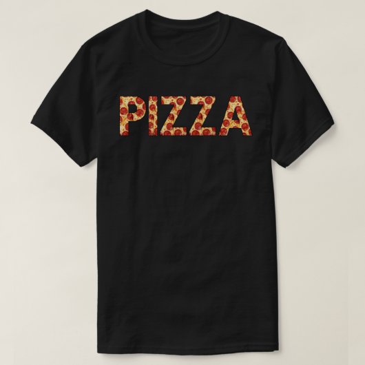 PIZZA Tekst T-shirt (Design voorkant)
