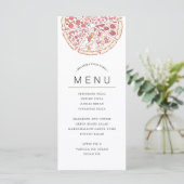 Pizza Thema Feest | Eetmenu Menu (Staand voorkant)