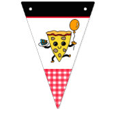 Pizza thema verjaardagsfeestje banner (Tweede vlag)