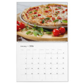 Pizza thème 2025 Wall Calendrier cadeau (Jan 2026)
