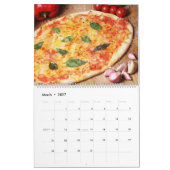 Pizza thème 2025 Wall Calendrier cadeau (Mar 2027)