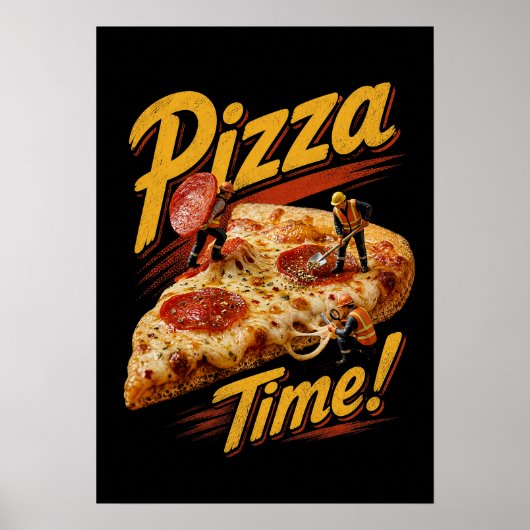 Pizza Tijd! Poster (Voorkant)