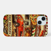 Pizza Time Funny Phone Case – Pizza Lover Design (Verso Horizontal)