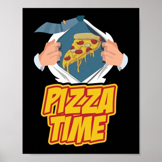 Pizza Time Quote Poster (Voorkant)
