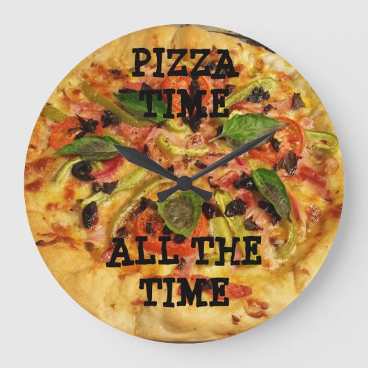Pizza Time Wall klok (Voorkant)