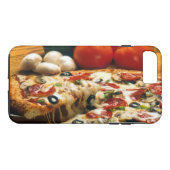 Pizza Tomaten Paddenstoelen Olijfkaas Case-Mate iPhone Case (Achterkant (Horizontaal))