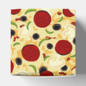 Pizza Toppings Pattern Bedankdoosjes (Bovenkant)