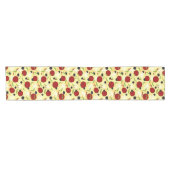 Pizza Toppings Pattern Korte Tafelloper (Horizontaal)