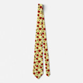 Pizza Toppings Pattern Stropdas (Voorkant)