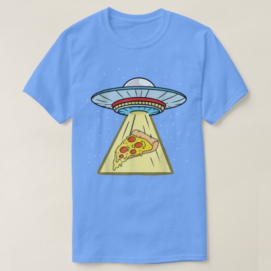 Pizza ufo Abduction Pizza Lover T-Shirt (Design voorkant)