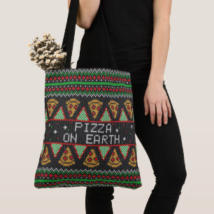 Pizza Ugly KerstSweater Draagtas