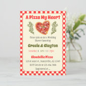 Pizza Uitnodigingen (Staand voorkant)
