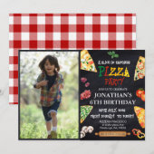 Pizza Verjaardagsfeest Kaart (Voorkant / Achterkant)