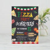 Pizza Verjaardagsfeest Kaart (Staand voorkant)