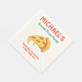 Pizza Verjaardagsfeestje Servetten (Hoek)